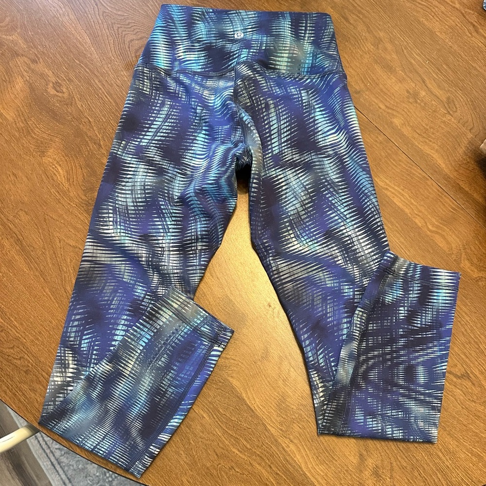 Lululemon Blue Patterned Leggings